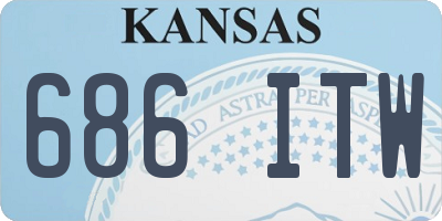 KS license plate 686ITW