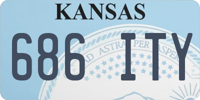 KS license plate 686ITY