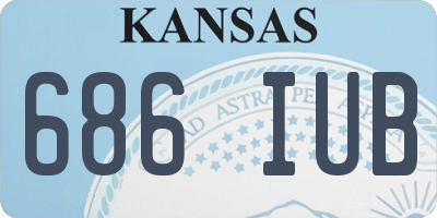 KS license plate 686IUB