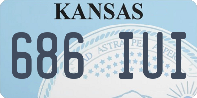 KS license plate 686IUI
