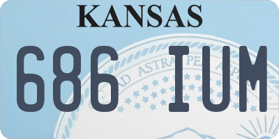 KS license plate 686IUM