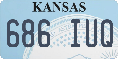 KS license plate 686IUQ