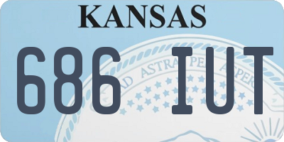 KS license plate 686IUT