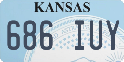KS license plate 686IUY