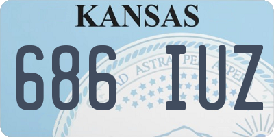 KS license plate 686IUZ