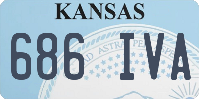 KS license plate 686IVA