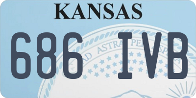 KS license plate 686IVB