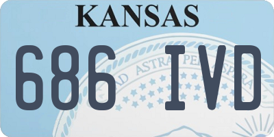 KS license plate 686IVD