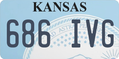 KS license plate 686IVG