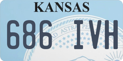 KS license plate 686IVH