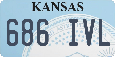 KS license plate 686IVL