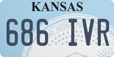 KS license plate 686IVR