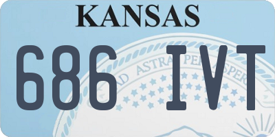 KS license plate 686IVT