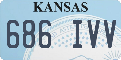 KS license plate 686IVV