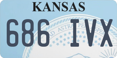 KS license plate 686IVX
