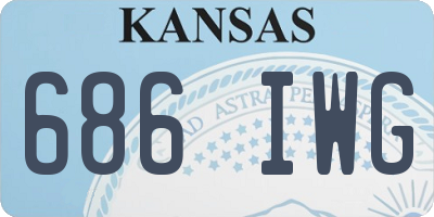 KS license plate 686IWG