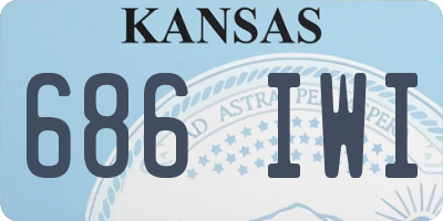 KS license plate 686IWI