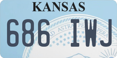 KS license plate 686IWJ