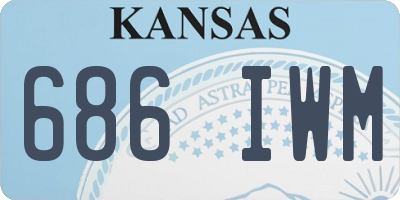 KS license plate 686IWM