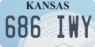 KS license plate 686IWY