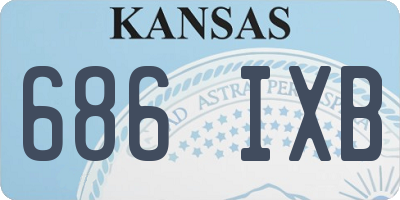 KS license plate 686IXB