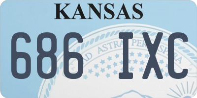 KS license plate 686IXC