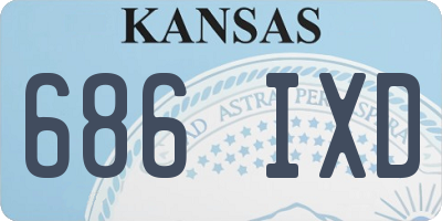 KS license plate 686IXD
