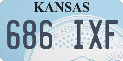 KS license plate 686IXF