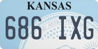 KS license plate 686IXG