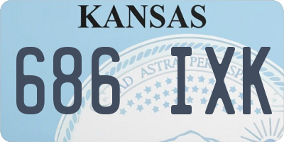 KS license plate 686IXK