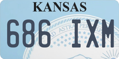 KS license plate 686IXM