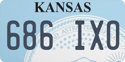 KS license plate 686IXO