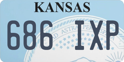 KS license plate 686IXP