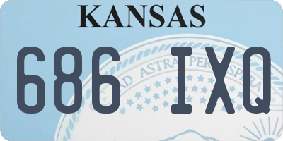 KS license plate 686IXQ