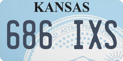 KS license plate 686IXS