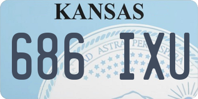 KS license plate 686IXU