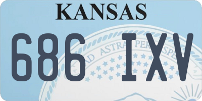 KS license plate 686IXV