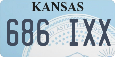 KS license plate 686IXX