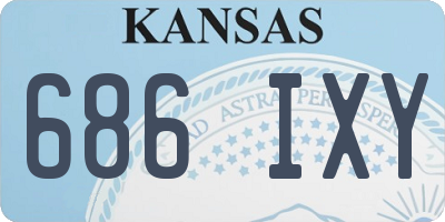 KS license plate 686IXY