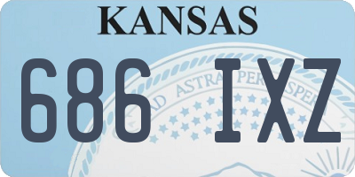 KS license plate 686IXZ