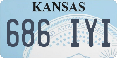 KS license plate 686IYI