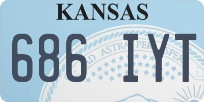 KS license plate 686IYT