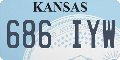 KS license plate 686IYW