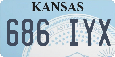KS license plate 686IYX