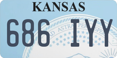 KS license plate 686IYY