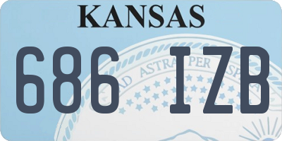 KS license plate 686IZB
