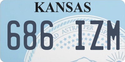 KS license plate 686IZM