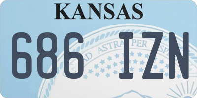KS license plate 686IZN