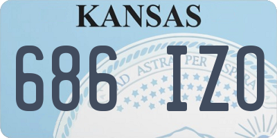 KS license plate 686IZO