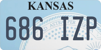 KS license plate 686IZP